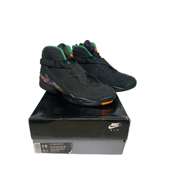 Jordan 8 Retro Tinker Air Raid mens size 12 black green - Picture 2 of 9